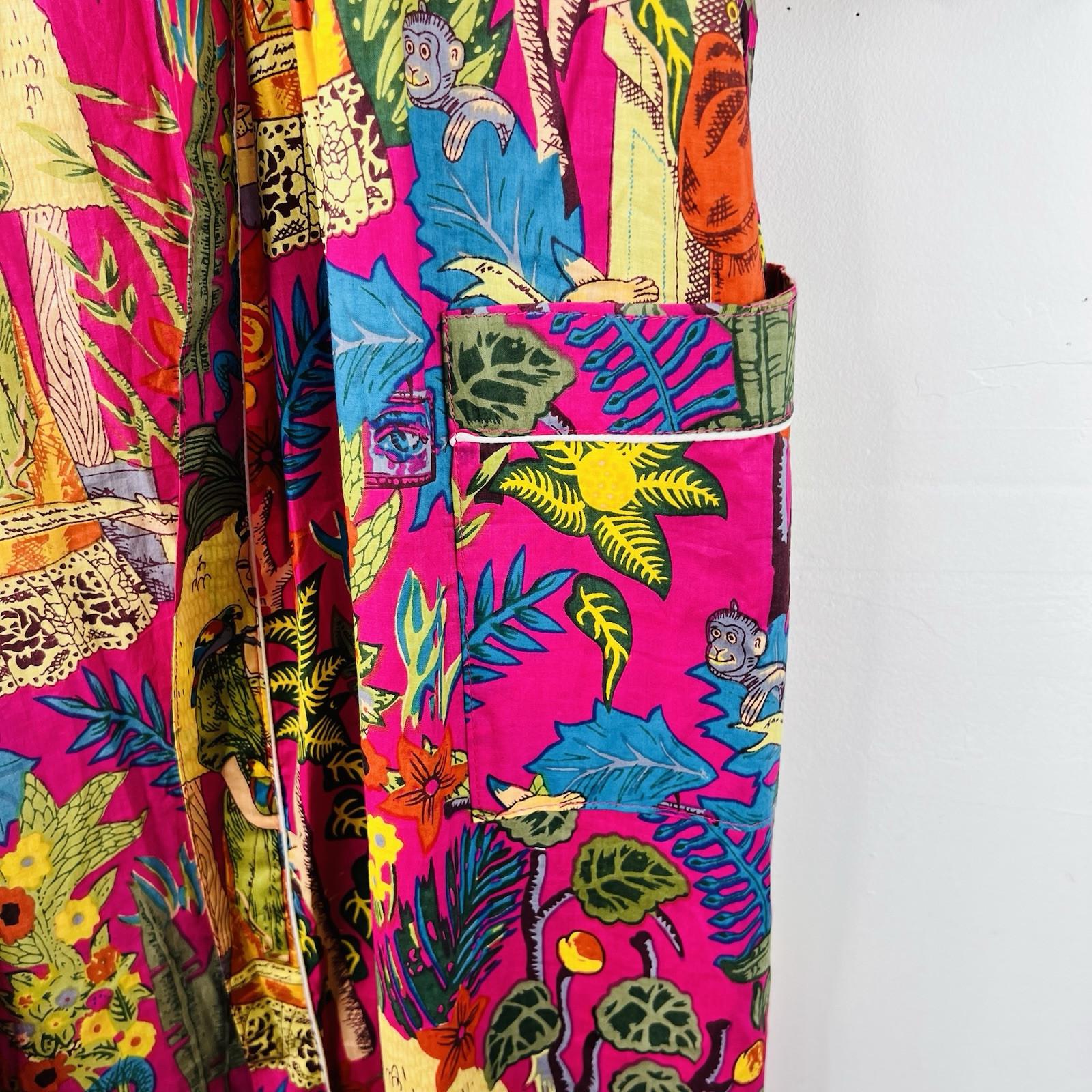 100% Cotton bath Robe Beach Roomy dress Cover Kimono Summer Party Wear
