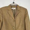 LE SUIT Polyester Pant Suit Size 10 Peanut Lined Pockets Career Notch Collar 2PC