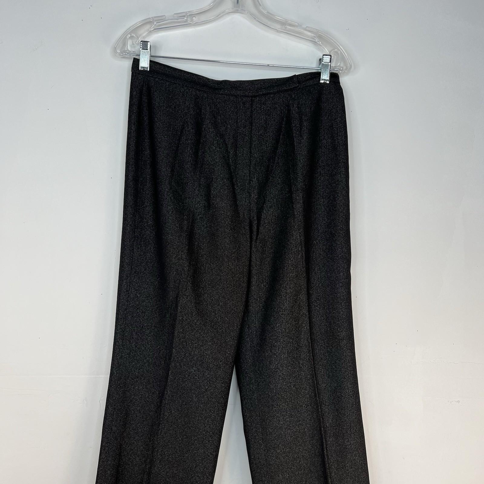 s-l1600-299.jpg Le Suit Polyester Rayon Pant Suit Size 8 Black Business Notch Collar Pockets 2PC