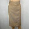 Kasper Fair Lakes Skirt Suit Size 14 Mustard Multi Collared Classic Timeless 2PC
