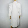 Le Suit Midi Blazer Size 10 White Stand Up Collar Business Twill Lined Pockets