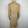 Kasper Fair Lakes Skirt Suit Size 14 Mustard Multi Collared Classic Timeless 2PC