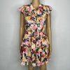 BuddyLove Mini Dress S Multi Ruffle Smocked Waist Floral Tiered Swing Prairie