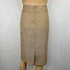 Kasper Fair Lakes Skirt Suit Size 14 Mustard Multi Collared Classic Timeless 2PC