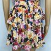 BuddyLove Mini Dress S Multi Ruffle Smocked Waist Floral Tiered Swing Prairie