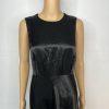 Spanx Silky Satin Like Slip Dress M Flare Midi Classic Black Sleeveless Carefree