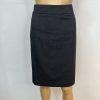 Calvin Klein Polyester Blend Skirt 10 Suit 12 Gray Career Zip Up 2PC Stretch