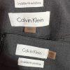 Calvin Klein Polyester Blend Skirt 10 Suit 12 Gray Career Zip Up 2PC Stretch