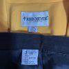 John Meyer Polyester Pant Suit 20W Soft Yellow Black Peak Collar 2PC Pockets New