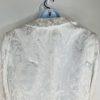 John Meyer Polyester Skirt Suit 10 White Floral Shiny Bell Sleeves Cocktail New