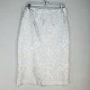 John Meyer Polyester Skirt Suit 10 White Floral Shiny Bell Sleeves Cocktail New
