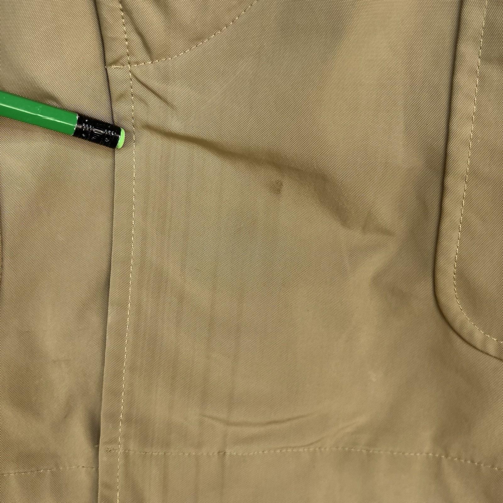 VTG Polo Ralph Lauren Jacket Trench Coat M Tan Chore Hunting Sportsman Barn