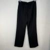 Le Suit Polyester Pant Suit 14 Black Striped Wrap Belted Business Career 2PC