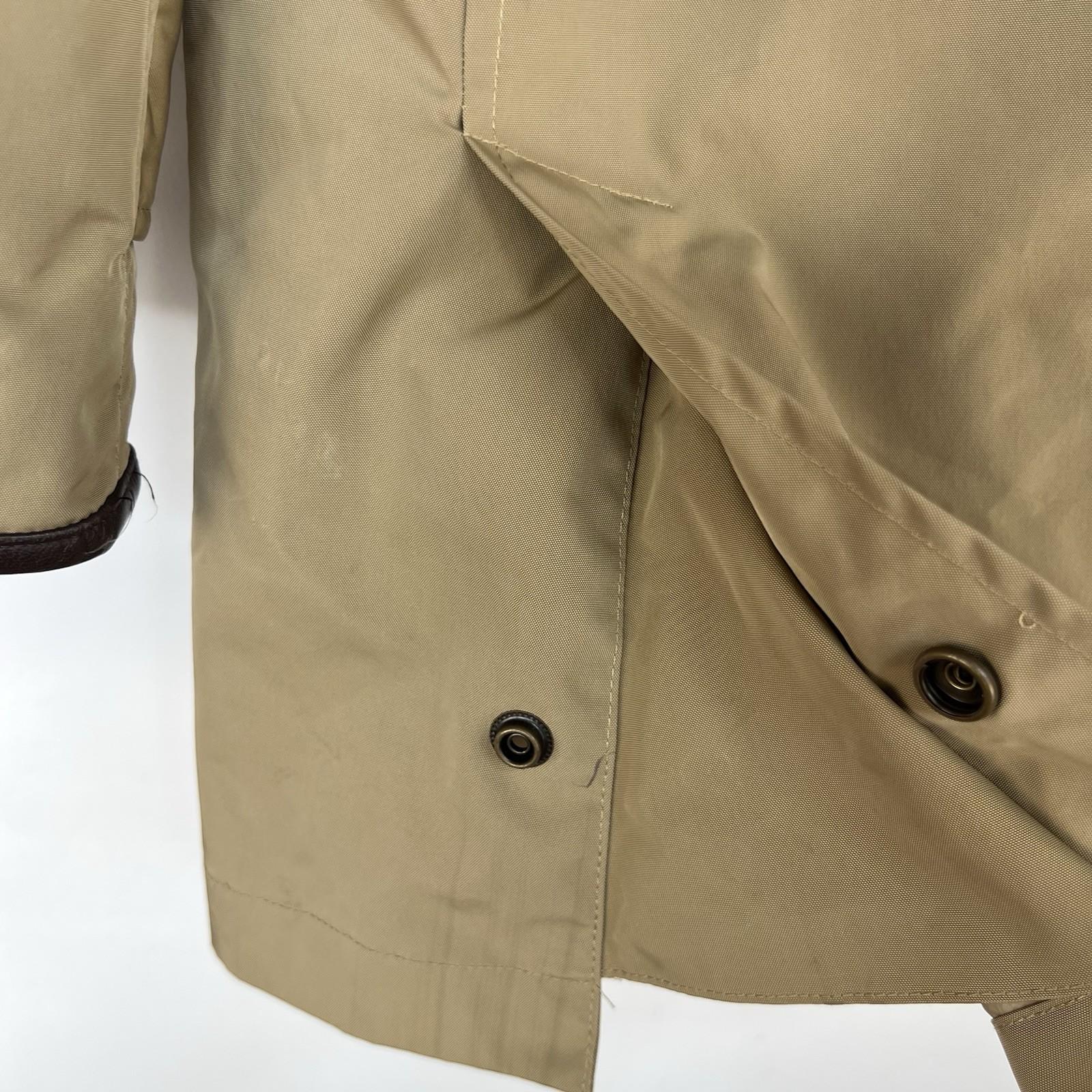 VTG Polo Ralph Lauren Jacket Trench Coat M Tan Chore Hunting Sportsman Barn