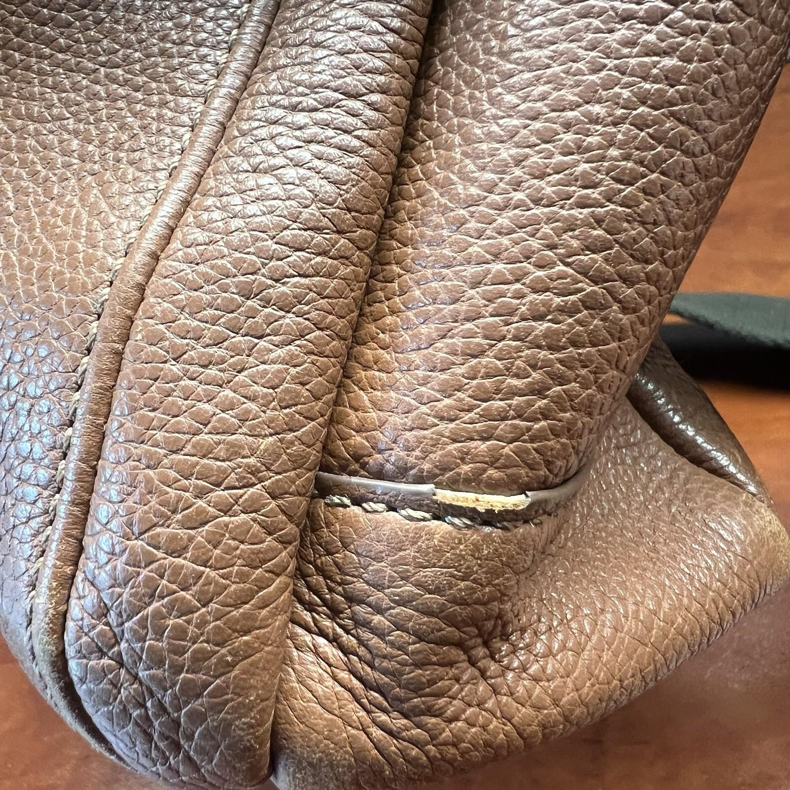 Coach Trans Atlantic Tan Leather Messenger Bag Shoulder Computer Briefcase Bag