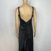 Ignite Evenings Dress 8 Black Gothic Fairy Prom Strappy Grunge Open Back Y2K