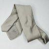 Brioni Men Silk Neck Tie Silver Metallic 58.5 inch Luxury Stylish Made In Italy