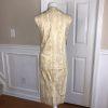 WILSON LEATHER Women 2PC Beige Gold Leather Skirt and Vest Size M