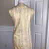 WILSON LEATHER Women 2PC Beige Gold Leather Skirt and Vest Size M