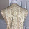 WILSON LEATHER Women 2PC Beige Gold Leather Skirt and Vest Size M