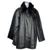 Jessica London Leather Jacket Size 22W 2 in 1 Removable Faux Collar Full Zip