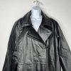 Jessica London Leather Jacket Size 22W 2 in 1 Removable Faux Collar Full Zip