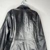 Jessica London Leather Jacket Size 22W 2 in 1 Removable Faux Collar Full Zip