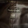 Elements Of Vakko Women Soft Leather Pant Size 8 Black Straight Leg 28x31