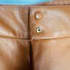 Eloquii 2PC Faux Leather Ankle Tie Pants 16 Twist Mock Neck Top 18 Ginger NWT
