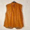 Eloquii 2PC Faux Leather Ankle Tie Pants 16 Twist Mock Neck Top 18 Ginger NWT