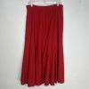 George Simonton Vintage Wool Faux hem Skirt Suit Size 14 Red Flared Timeless