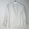 Anne Klein Women Polyester Metallic 2PC Pant Suit 22W White Stretch Timeless