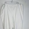 Anne Klein Women Polyester Metallic 2PC Pant Suit 22W White Stretch Timeless