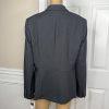 Liz Claiborne Polyester Stretch Blazer Size 12 Charcoal Peak Collar Career New