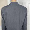 Liz Claiborne Polyester Stretch Blazer Size 12 Charcoal Peak Collar Career New