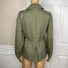 Abercrombie and Fitch Military Field Jacket Size S Green OD Vietnam Floral New