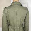 Abercrombie and Fitch Military Field Jacket Size S Green OD Vietnam Floral New