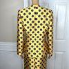 TERRAMINA Polyester Skirt Suit Size 8 Gold Purple Beaded Ruffle Collarless 2PC