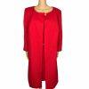 JOHN MEYER Women Polyester Dress Suit Size 20W Collarless Lined Belted 2PC New