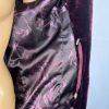 Dennis Basso Women Burgundy Faux Fur Hooded Coat Size S Warm Cozy Comfy