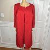 JOHN MEYER Women Polyester Dress Suit Size 20W Collarless Lined Belted 2PC New