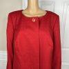 JOHN MEYER Women Polyester Dress Suit Size 20W Collarless Lined Belted 2PC New