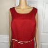 JOHN MEYER Women Polyester Dress Suit Size 20W Collarless Lined Belted 2PC New
