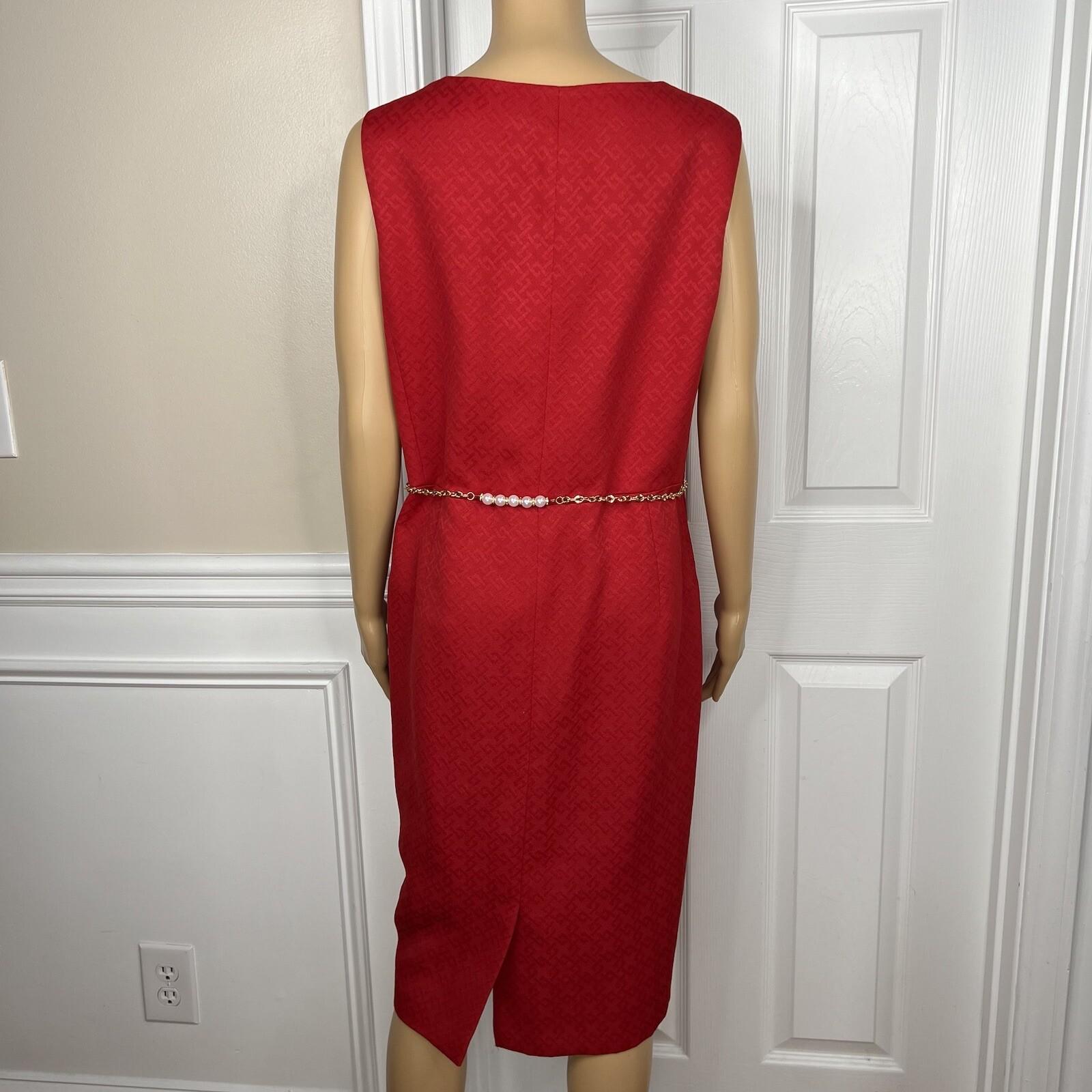 JOHN MEYER Women Polyester Dress Suit Size 20W Collarless Lined Belted 2PC New