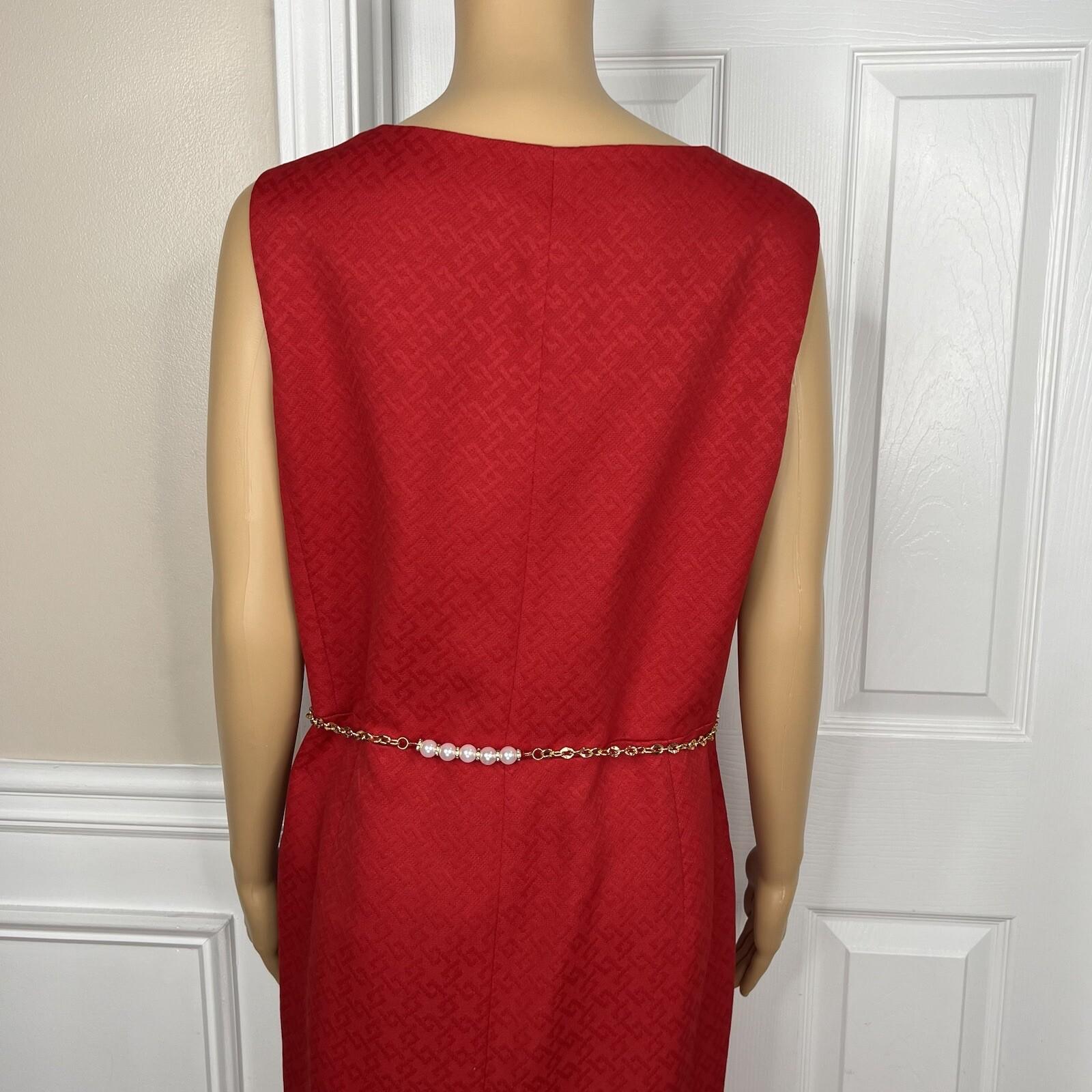 JOHN MEYER Women Polyester Dress Suit Size 20W Collarless Lined Belted 2PC New
