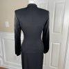NAH NAH COLLECTION VTG 2PC Black Beaded Rayon Acetate Dress Suit Size 6