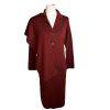 10-1230.jpg New CLIO 2PC Burgundy Knit Mismatch Full Length Pant ( Size M) Suit ( Size S)