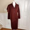 10-1231.jpg New CLIO 2PC Burgundy Knit Mismatch Full Length Pant ( Size M) Suit ( Size S)