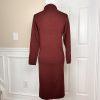 10-1234.jpg New CLIO 2PC Burgundy Knit Mismatch Full Length Pant ( Size M) Suit ( Size S)