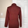 10-1235.jpg New CLIO 2PC Burgundy Knit Mismatch Full Length Pant ( Size M) Suit ( Size S)